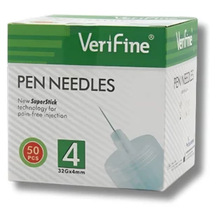 VERIFINE AIG STYLO 31G 8MM BT 50 PEN NEEDLES